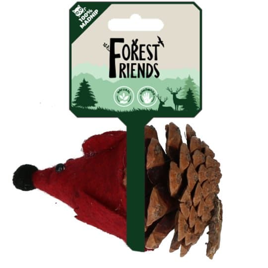 Forest Friends Mouse - Tillverkad av en riktig kotte i kombination med naturlig filt och oemotståndlig Madnip! 10 st