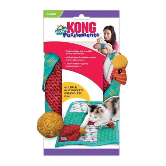 KONG Cat Puzzlements Pockets - Denna matta har 9 fickor att dölja vad som helst!