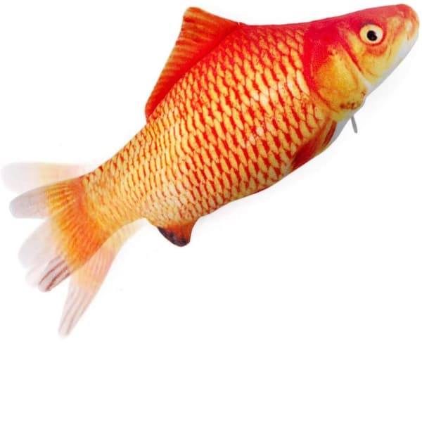 INF Interaktiv kattleksak Sprattlande Fisk Orange