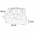 Miniatyrbillede 3 af 4: FLAMINGO kattelegetøj Orbit 26x26x8 cm hvid