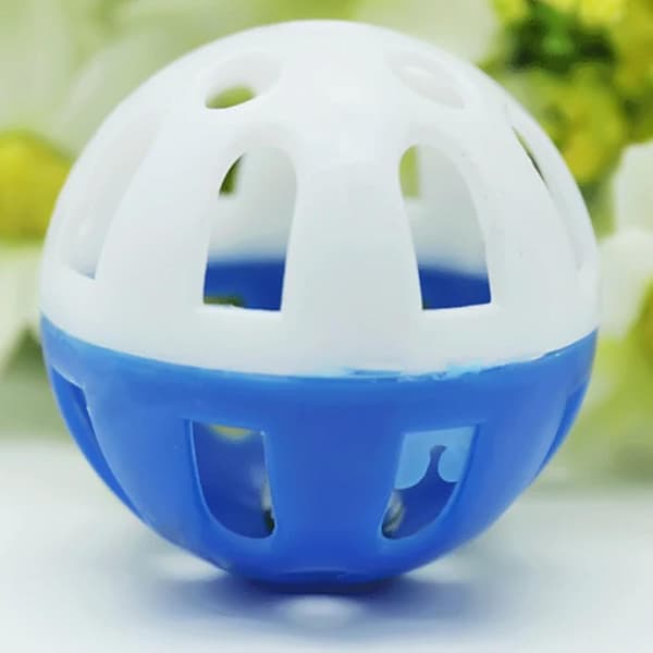 2-pack Kattleksak - Färgglad boll med bjällra