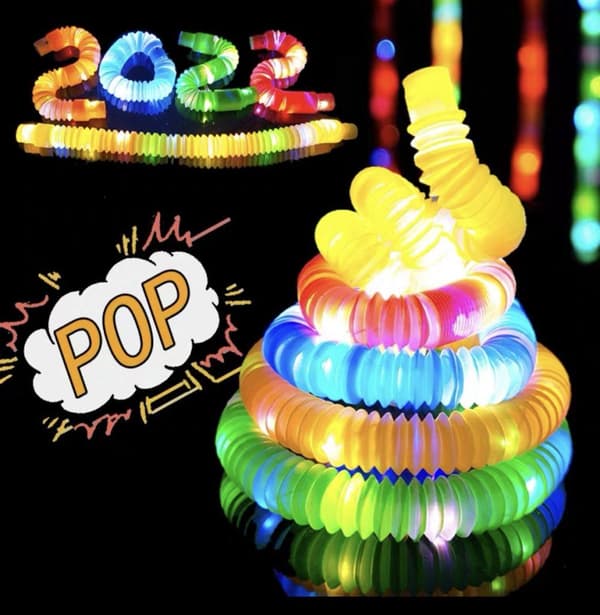 Flash Pop Tube fidget. 8 stk