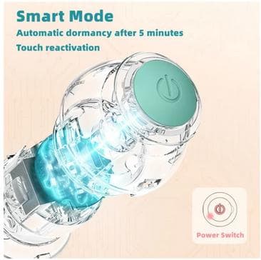 Elektriska automatiska rullande smarta kattleksaker Grön
