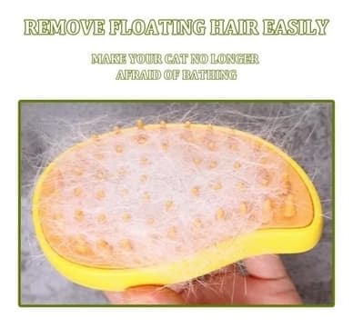 Steamy Cat Brush - 3 i 1 Cat Steamy Brush, selvrensende Steam Cat Brush