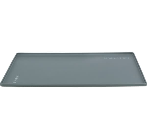 Bordsunderlägg, silikon, 48 × 30 cm, grå Grå
