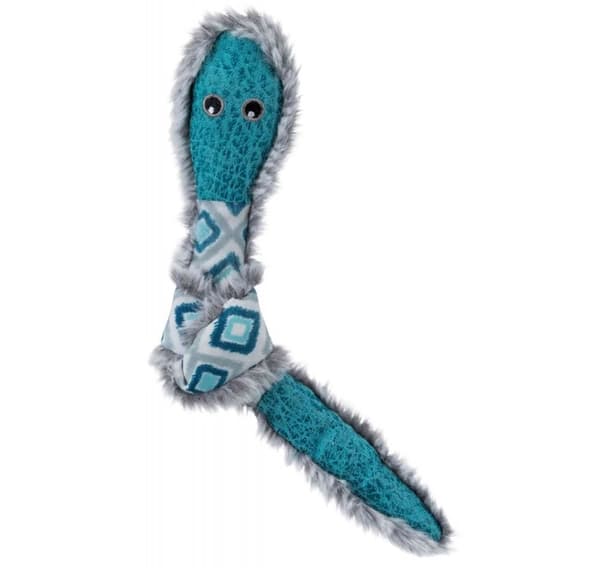 Leksak för katter Knuten orm, plysch/tyg, 24 cm