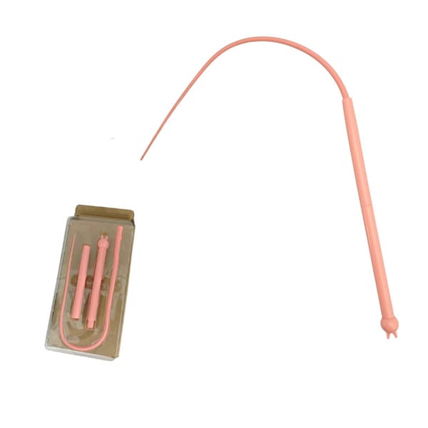 INF Interactive Cat Teaser Wand med utbytbar silikonände Rosa