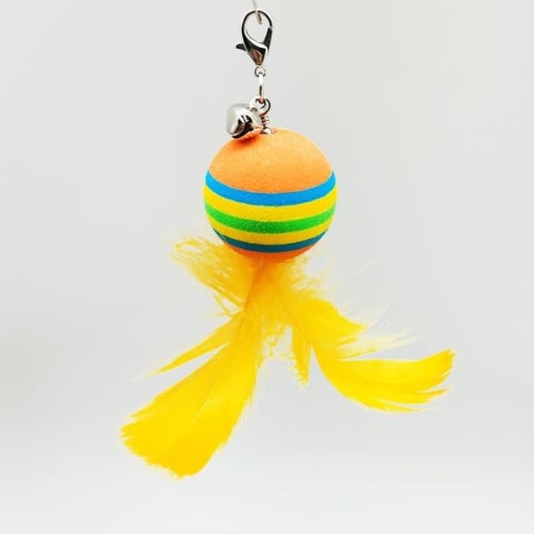 INF Cat Interactive Toy Set, Handheld Feather Teaser Wand