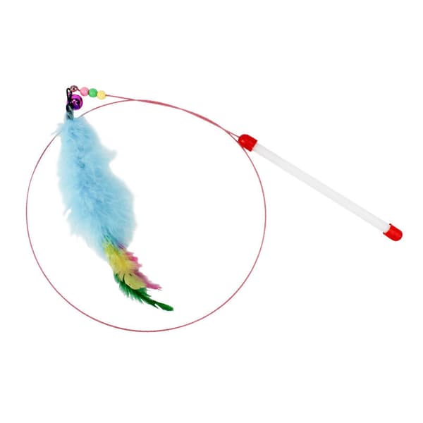 INF Feather Cat Teaser Wand for lekne katter