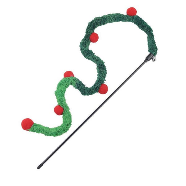 INF Christmas Cat Teaser Wand Cat Toy 0