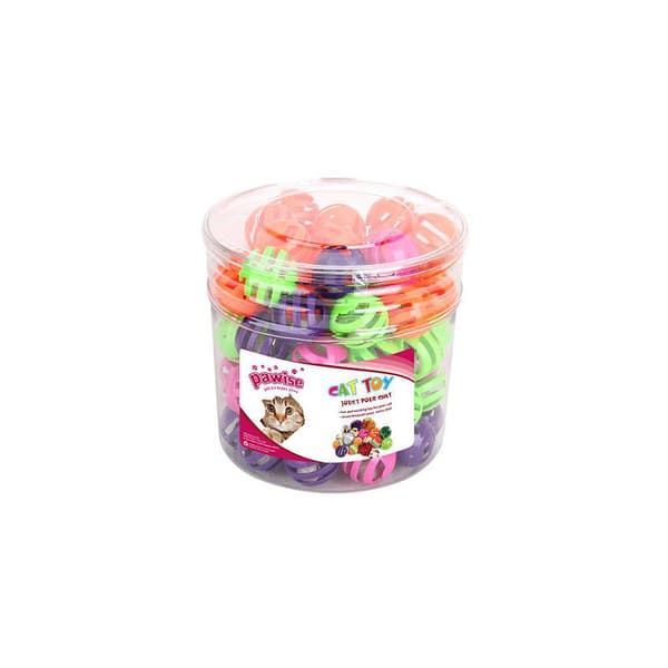 Plastboll med bjällra - 10 st