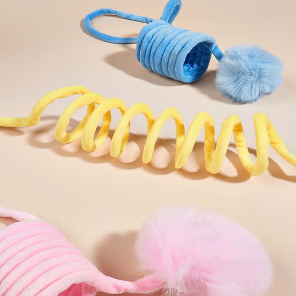 INF Spring Cat Teaser Wand - Interactive Cat Toy