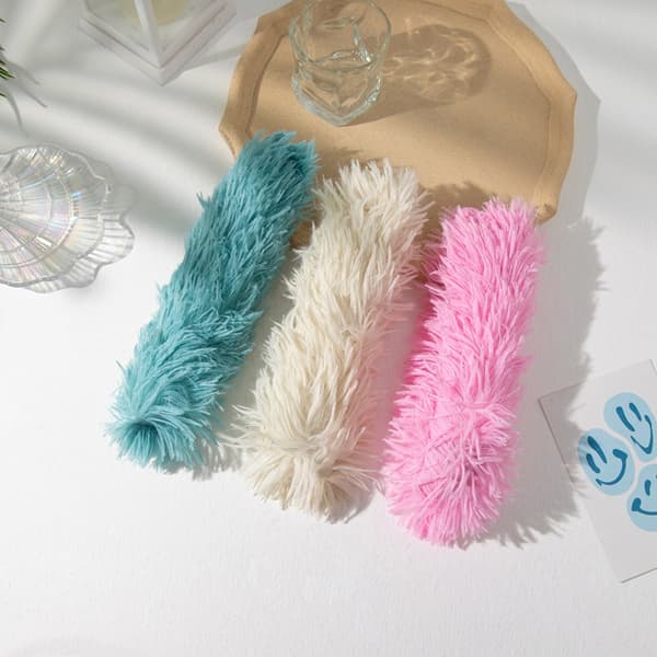 INF Plysstribet pude med knitrelyd til katte