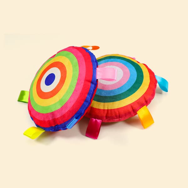 INF Pehmo-frisbee - Syvän värinen sateenkaari Model 1