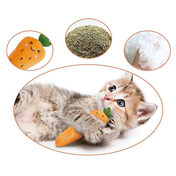 INF Plyschmus med kattmynta - kattmynta leksak Model 1