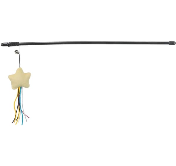 Playing rod star, plastic plush, catnip, 46 cm
