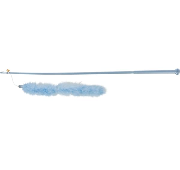 Playing rod XXL with feather boa, 65 cm, various