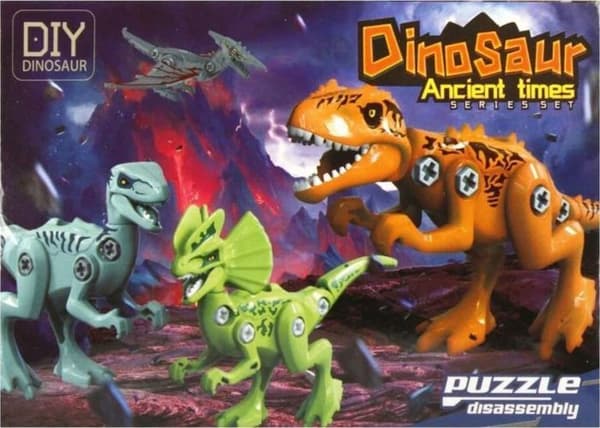 Leksakssats - Mega creative leksaksset - YZ-7010 - Dinosauriefigur till skrec 12X8X4 MC DISP 6/240
