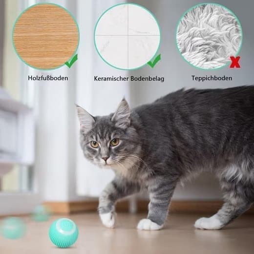 Lelu kissalle, aktivointipallo Interaktiivinen kissalelu - pallo, joka liikkuu