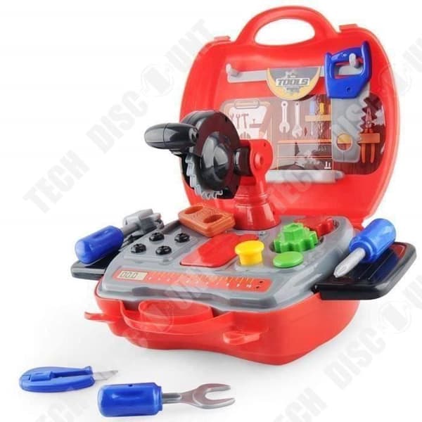TD® Kids Craft Tool Set - Rollspel 2-6 år för pojkar, 19st färgglada Craft Tool Kit