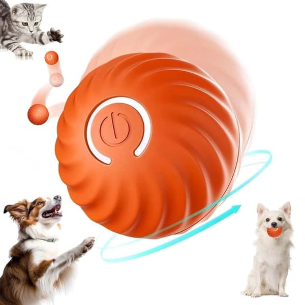 Smart automatisk rullekugle | Interaktivt hunde- og kattelegetøj