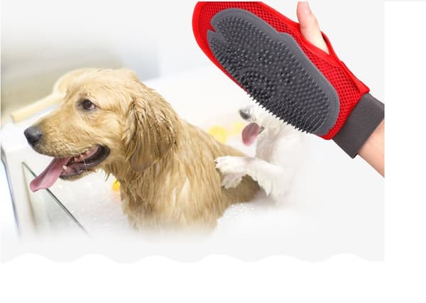 INF Pet Bath Massage Handsker - Hunde Vask & Plejebørste