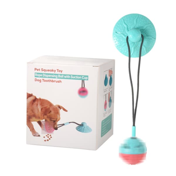 INF Octopus Suction Cup Food Dispensing Toy - Blue and Red