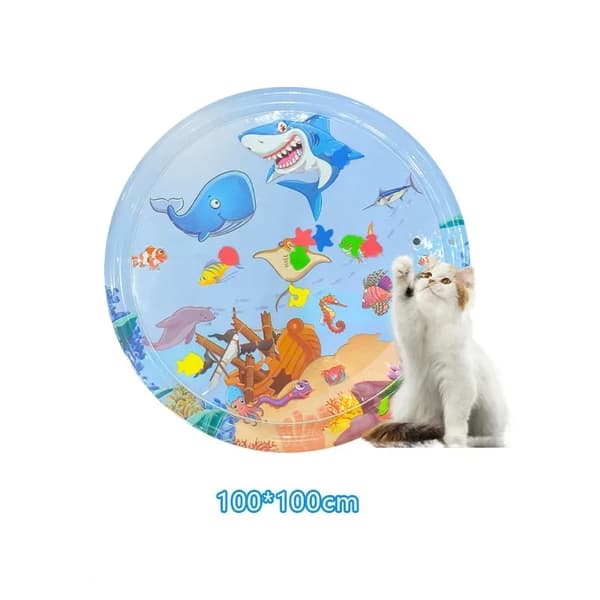Sensory Vandlegemåtte, Holdbart PVC Materiale, Interaktiv for Katte,G