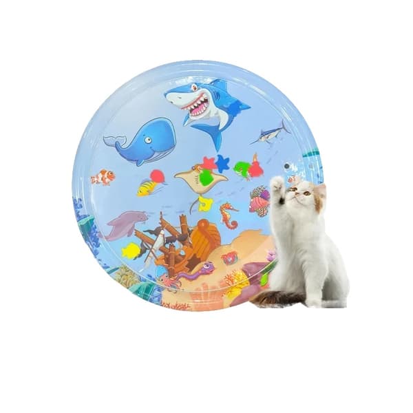 Sensory Vandlegemåtte, Holdbart PVC Materiale, Interaktiv for Katte,G