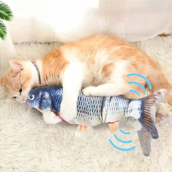 FISKELEGETY TIL KAT HUND USB FLYTBAR HOPPEFISK PLYS KATTEURTE