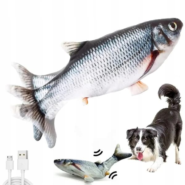FISKELEGETY TIL KAT HUND USB FLYTBAR HOPPEFISK PLYS KATTEURTE