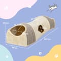 Miniatyrbillede 3 af 9: Kat-tunnel, 107x38x29 cm, Beige