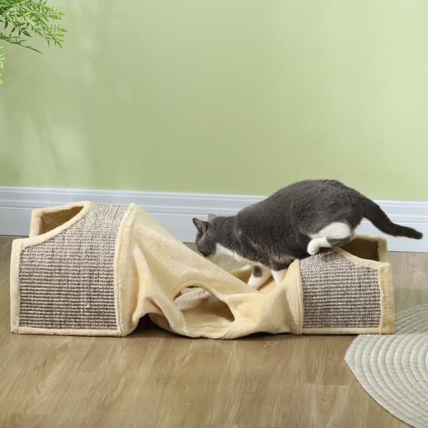 Kat-tunnel, 107x38x29 cm, Beige