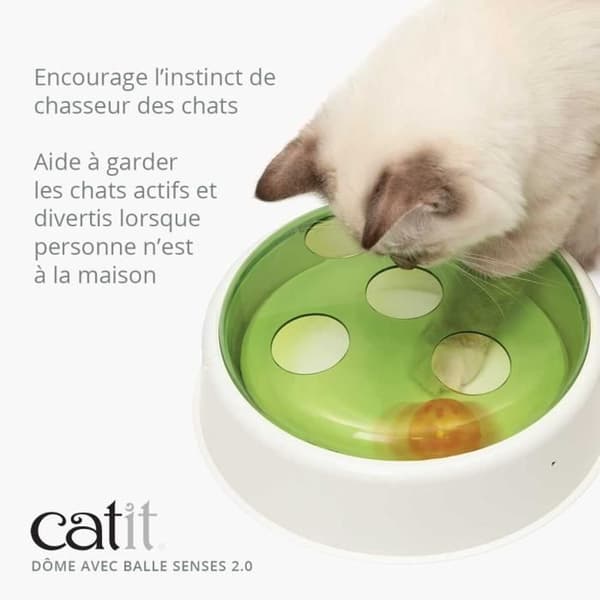 Kissanlelu - CATIT - Senses 2.0 - Kupu pallolla - Kääntyvä levy - Liiketunnistin