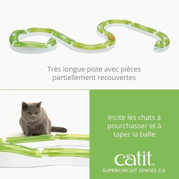 Kattleksak - Catit - Senses 2.0 Supercircuit - Lekbana med boll
