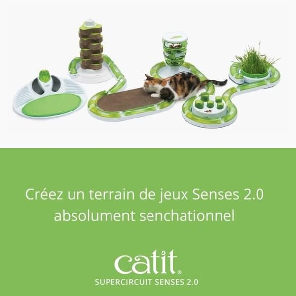 Kattleksak - Catit - Senses 2.0 Supercircuit - Lekbana med boll