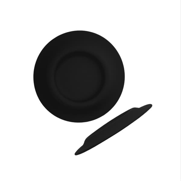 INF Ny silikon frisbee for kjæledyr - Trygg og morsom for hunden din Sort