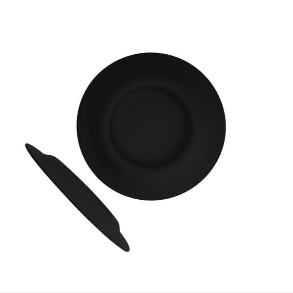 INF Ny silikon frisbee for kjæledyr - Trygg og morsom for hunden din Sort