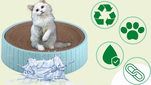 Kradsestolpemåtte Wave Cat Catnurt Free