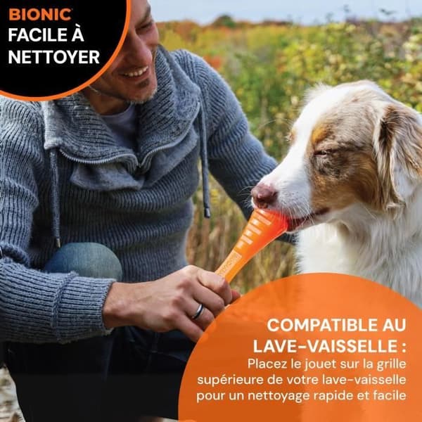 Koiranlelu - BIONIC - Urban stick - Koko M 23 cm - Valmistettu erittäin kestävästä kumista - lyijytön, BPA:n ja ftalaattiton