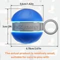 Miniatyrbilde 5 av 6: INF Interaktivt kjæledyrleketøy for katter - Smart Teaser Tumbler Ball Blå