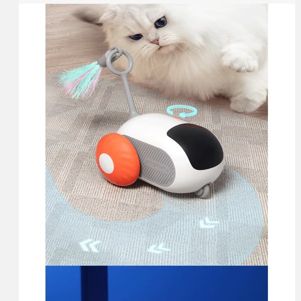 INF Løpebil kjæledyrleke: Interaktiv moro for katten din Oransje