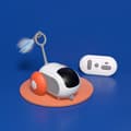 Miniatyrbillede 2 af 4: INF Runner Car: Fjernbetjent Smart Dual Mode Kattelegetøj Orange