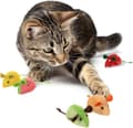 Miniatyrbillede 2 af 8: Lollanda Frugtformet katteurt legetøj – Blødt musesæt, kattens favorit, stimulerende og sjovt, Legetøj til kat