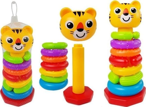 Lekset - Leantoys - 7168 - Pyramidala ker kringor för spädbarn