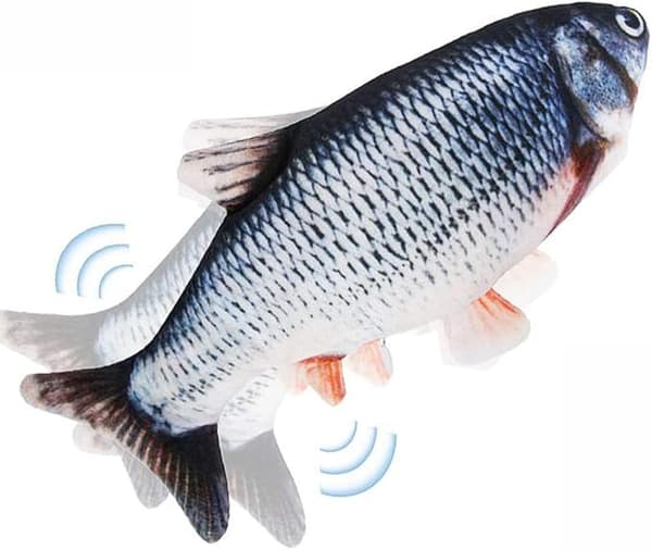 OBOSOE Elektrisk Kattelegetøj - 3D Fisk