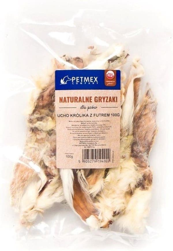 PETMEX koiranpuru Kanin korva turkilla 100g