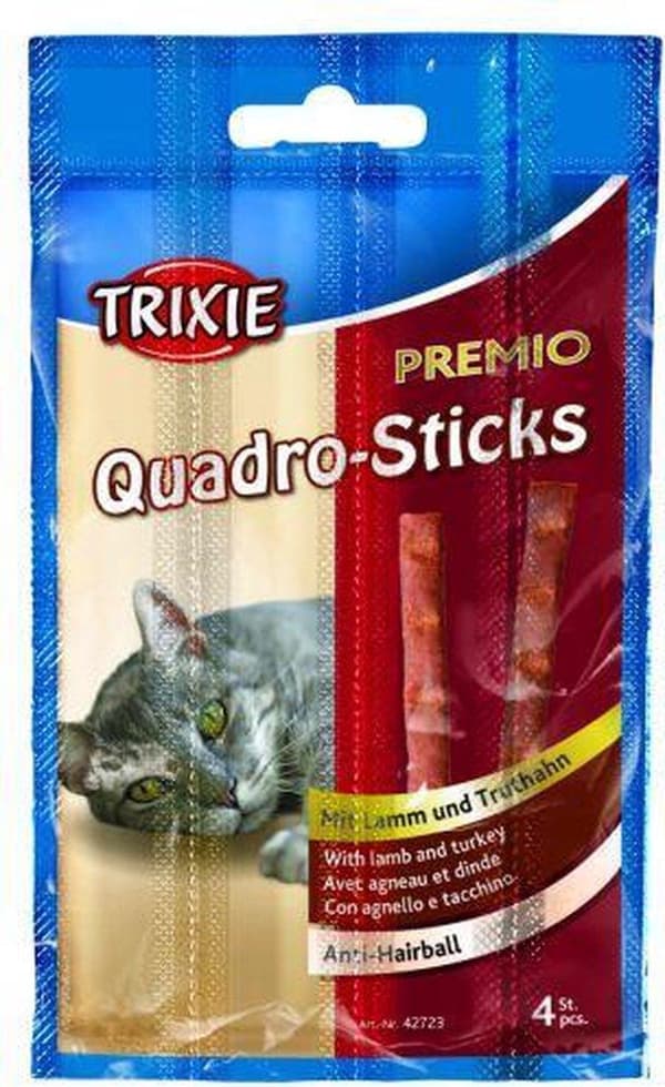 Snacks Premio Sticks-lammasta kalkkunankuivatulla kissanruoalla-5x5g