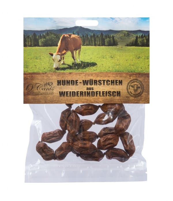 O'CANIS Mini naudanlihamakkarat - Koiran herkku - 100g