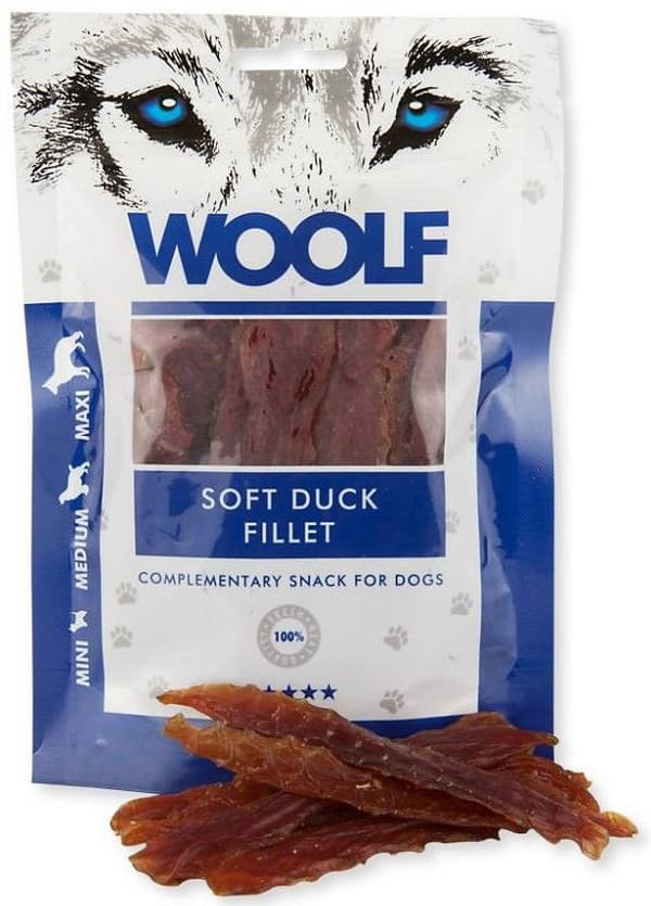 WOOLF Mjuk ankfilé - hundgodis - 100 g